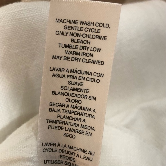 Chico's Pants & Jumpsuits Chicos White Linen Pants Sz Poshmark